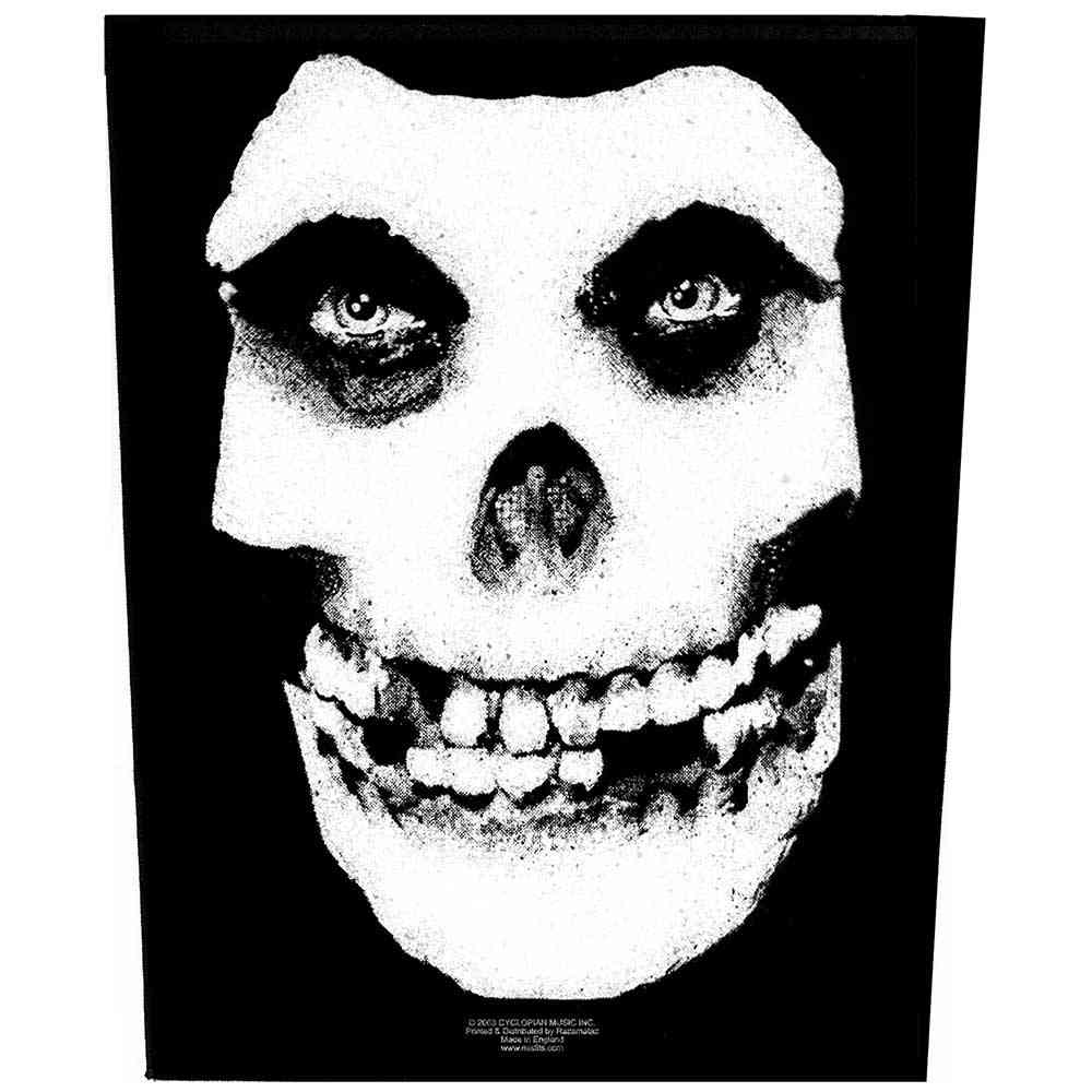 Misfits - Face Skull Rückenaufnäher - Schwarz
